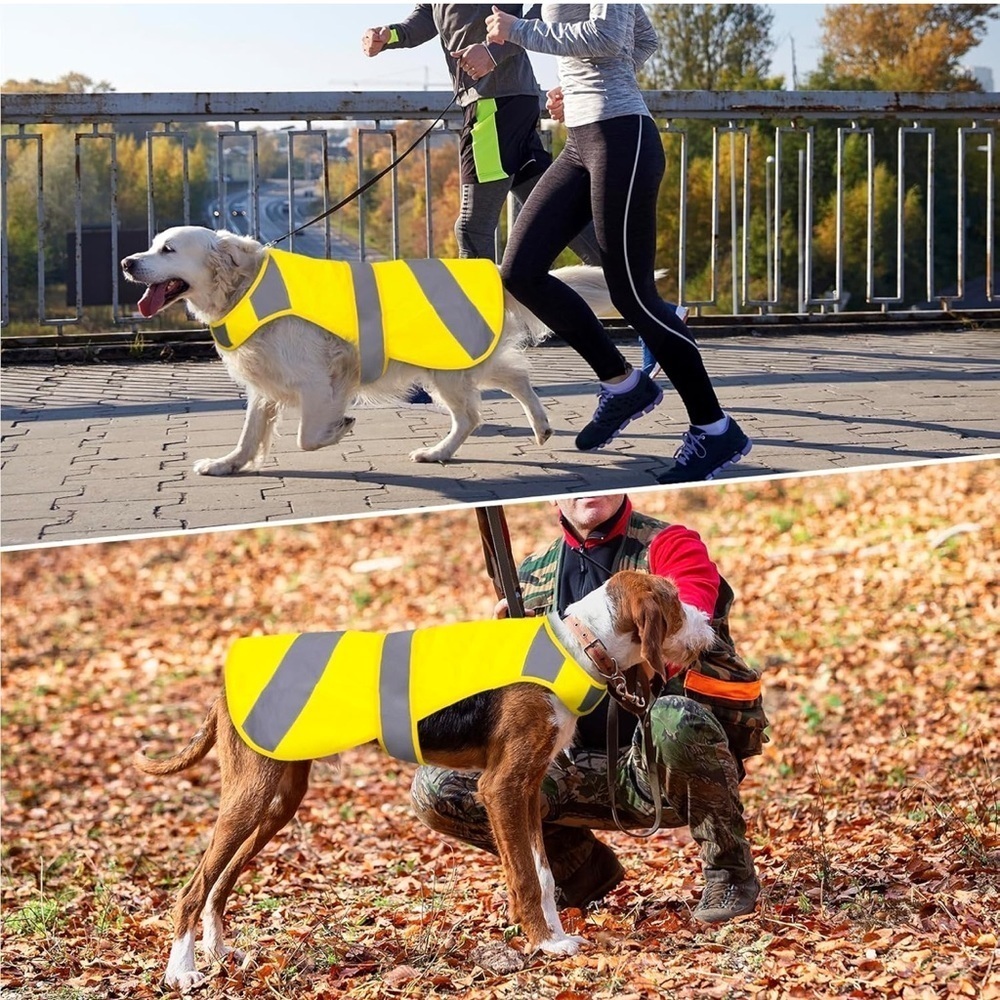 Dog Vest High Visibility Safety, Dog Hunting Vest, Dog Jacket Soft Adjustable - Picture 4 of 11